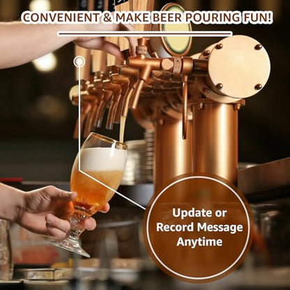 4 PCS Wooden Beer Tap Handle 3/8''-16 UNC Thread Keg Tap Handle Chalkboard BarTap Handle for Kegerator Beer Faucet With 4 PCS Pen, Gift for Home Brewing - size: 4PCS-Beech Wood Handles