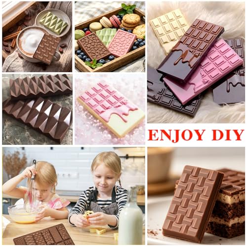 1 Pieces Silicone Break Apart Chocolate Moulds,Silicone Square Mold,Non-Stick Candy Chocolate Bar Mold,Reusable Candy Protein Silicone Chocolate Mold - color: 1PCS