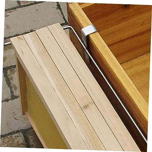 ibasenice 3pcs Beehive Frame Holder Stainless Steel Beekeeping Tool for Beekeepers