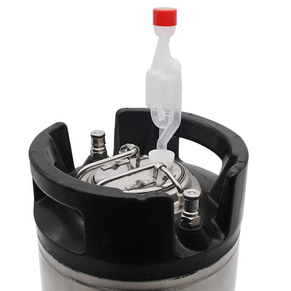 Cornelius Keg Lid for Secondary Fermenter Include Silicone Stopper and Air Lock