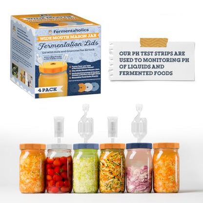 Fermentaholics Kombucha & Fermentation pH Test Strips – Instant Read pH Strips Dispenser for Brewing & Fermentation, pH Range 0–6 - size: pH Test Sticks