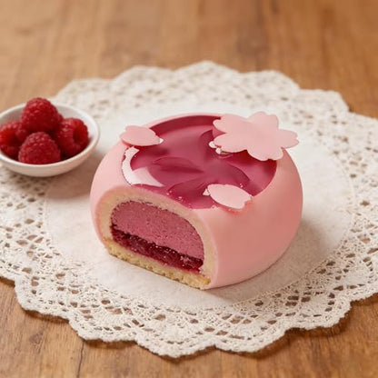 Silicone Round Shape Baking Molds, 6-Cavity Round Mousse Molds for Pastry, French Dessert, Chocolate, Cake, Mousse - color: White-R0191