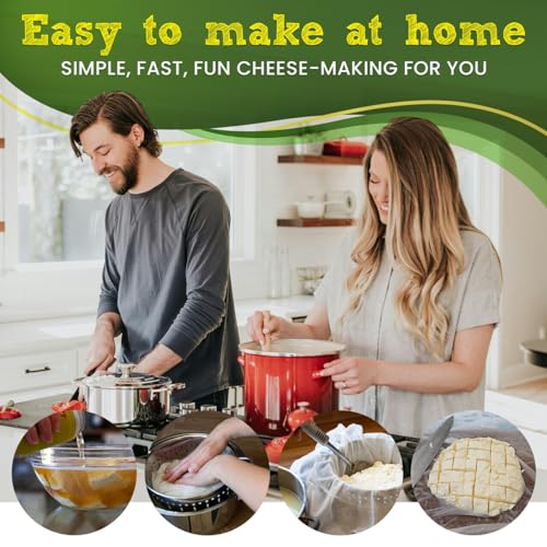 The Big Cheese Beer Lover's Cheese Making Kit - Make Cypriot-Style Cheese & Ale-Washed Squeaky Curds at Home - 12 Batches with Vegetarian Rennet & Recipe Book