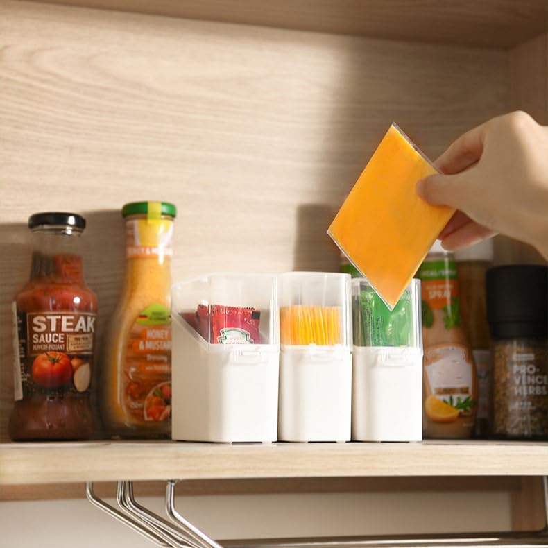 2 Pcs Fridge Cheese Saver - Airtight Container for Keeping Cheese Slices & Shreds Fresh White - color: 2 Pcs-White