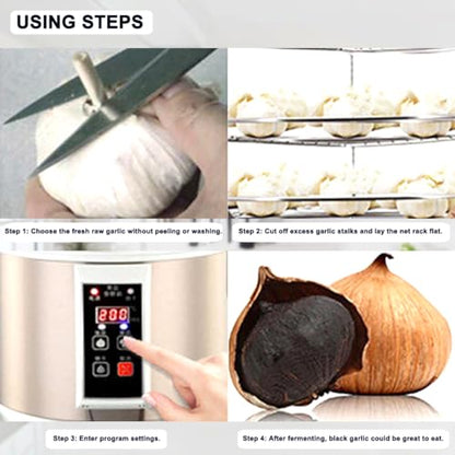 INTBUYING 6L Black Garlic Fermenter，Garlic Ferment，Black Garlics Ferment Pot，Full Automatic Intelligent Control Black Garlics Maker Black Garlic Maker