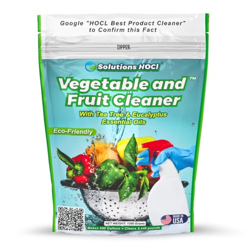 Solutions HOCL - Vegetable and Fruit Cleaner - 1360.78Grams Pack