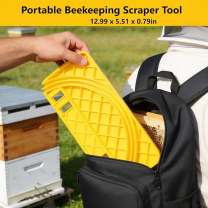 Uncapping Holder, Plastic Honey Bucket Scraper Tool for 5 and 6 Gallon Bucket Honey Uncapping Tank, Beekeeping Beehive Frame Holder, Beekeeper Flat Honey Shelf, Honey Harvesting