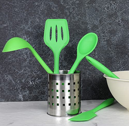 Chef Craft Premium Silicone Basting Brush, 10.25 inch, Green - color: Green