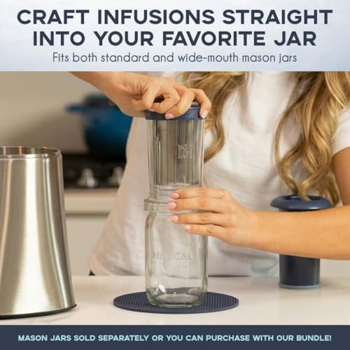 Magical Butter Filter Press – BPA-Free Reusable Straining System with Plunger & Cleaning Brush – Mess-Free Infused Oil & Butter Strainer - size: Magical Filter Press