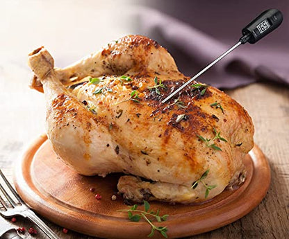 Lightbeam Digital Candy Thermometer, Instant Read Kitchen Cooking & Spatula Thermometer Temperature Reader & Stirrer in One BPA Free Food Grade Material - color: white