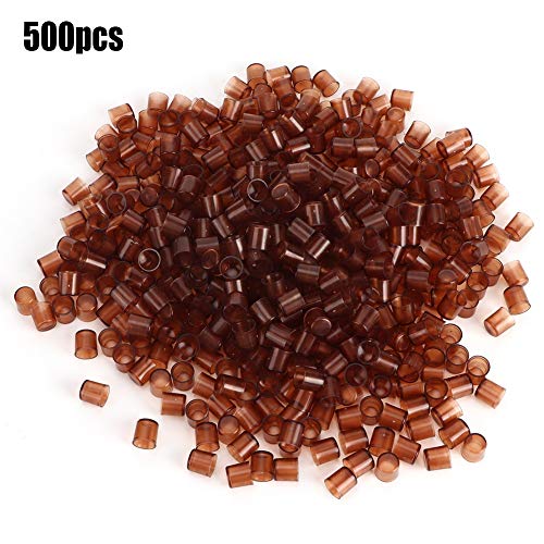 500Pcs Plastic Brown Cell Cups, Queen Rearing Honey Bee Beekeeping Supplies Grafting Kit Tool Smooth Mini Plastic Vials Container for Beekeepers Apiculture