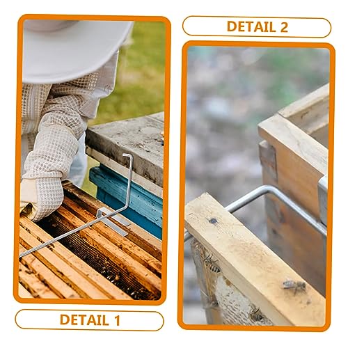 3pcs Stainless Steel Beehive Frame Holder Bee Nest Support Bracket Beekeeping Gear Beehive Frame Shelf