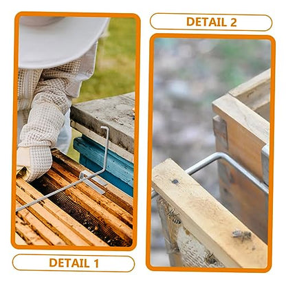 3pcs Stainless Steel Beehive Frame Holder Bee Nest Support Bracket Beekeeping Gear Beehive Frame Shelf