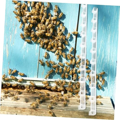 ORFOFE Honeycomb Plastic Spacers for Beehive 10pcs Frame Spacing Strip Bee Hive Frame Spacer Tool Abs