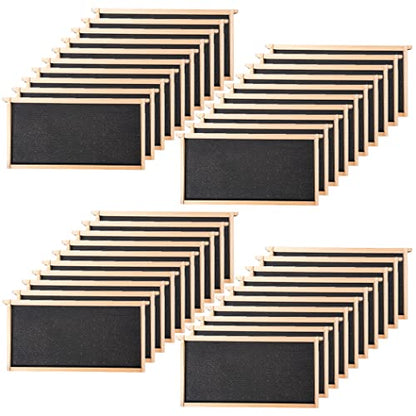 BeeCastle 40-Pack Beehive Frames Bee Hive Frame with Waxed Foundation Sheet Unassembled Beehive Frames, 9-1/8-Inch(Black) - size: 40-Pack