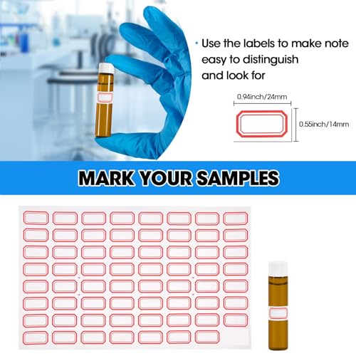 25PCS 7ml Amber Glass Vials with White Screw Caps and Plastic Stoppers, 2 Dram Leak-Proof Small Liquid Sample Bottles for Essential Oils, Perfumes, Reagents - color: AMBER, size: 7ml