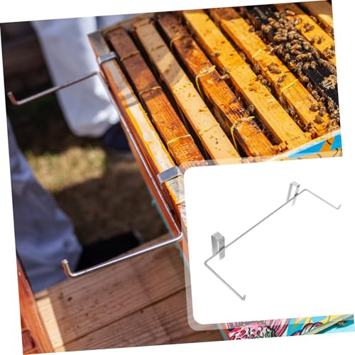 Portable Metal Bee Hive Frame Holder Beekeeping Stand Storage Shelf for Bee Houses Apiculture Supplies Tool for Secure Frame Holding and Hive Inspection