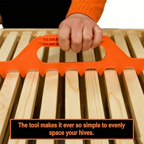 Frame Spacer for Beehives, Bee Frame Spacer Tool, Frame Spacer for Bee Hive, Plastic Beehive Spacing Tool, Honeycomb Frame Spacing Maintainer for Beekeepers (Blue-7 Frame) - color: Blue-7 frame