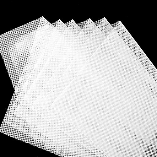 6 Pack Silicone Dehydrator Sheets,Non-stick Food Fruit Dehydrator Mats Reusable Steamer Mesh Mat for Fruit Dryer (6, 14 x 21 inch) - size: 14 x 21 inch