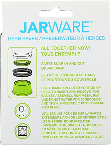 Jarware Herb Saver Lid for Wide Mouth Mason Jars, Green - size: Wide Mouth, style: Herb Saver
