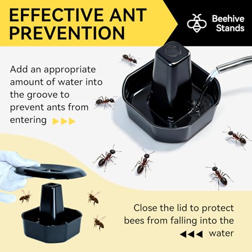 4 Sets/16Pcs Beehive Stands, Ant-Proof Beehive Feet Stands, Plastic Beehive Base for Outdoor Beekeeping Operations
