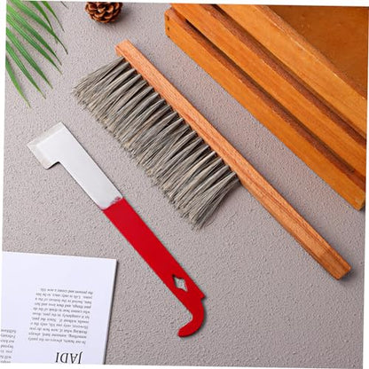 Essential Beekeeping Tools Hive Tool Set Brush and j Hook for Easy Beehive Cleaning and Maintenance