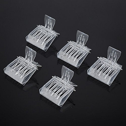 5PCS Queen Catching, Transparent Plastic Smooth Clip Bee Catcher Cage Beekeeping Tool Equipment for Beekeepers