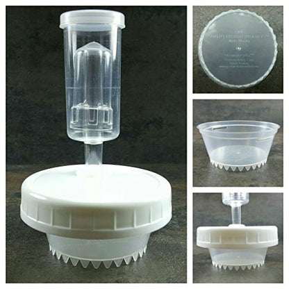BETTER than Glass Fermentation Weights - Food Grade Plastic Mason Jar Food Fermentation Weights CUPS keep food submerged in brine (6-3" WIDE MOUTH CUPS ONLY, NOT KITS) - size: 6-3" WIDE MOUTH CUPS ONLY, NOT KITS
