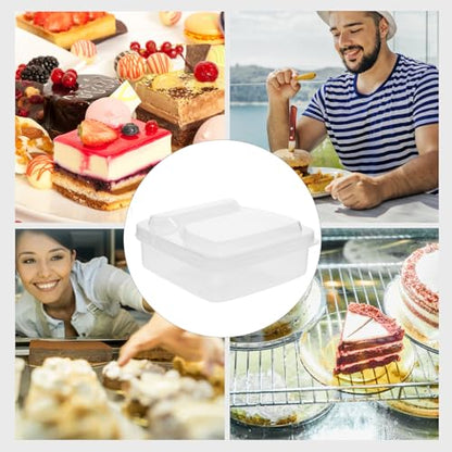 NUOBESTY 2pcs Airtight Cheese Slice Boxes for Refrigerator Food Storage Containers with Fresh-keeping Design Material Butter Dishes and Fruit Cases Prevent Odor Mixing