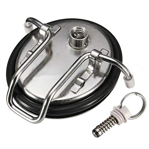 Cornelius 304 Stainless Steel Keg Lid with SS Pressure Relief Valve & New O-ring - color: Replacement Keg Lid
