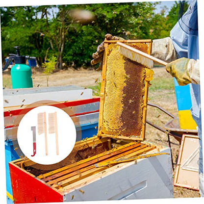 BESPORTBLE Bee Hive Brush Tool Bee Brush j Hook Scraper Beekeeping Tools Set Lightweight Portable for Beekeepers