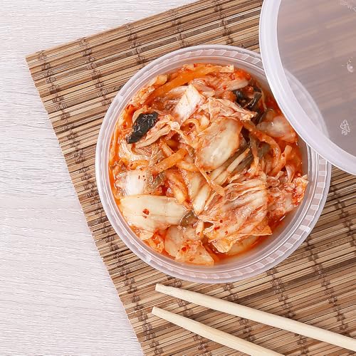 Karat [8oz - 240 ct] Clear PP Injection Molded Round Deli Containers with Lids (FP-IMDC8-PP) - color: Clear, size: 8oz