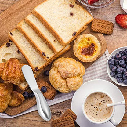 WoneNice 4-Piece Spreader Knife Set, Stainless Steel for Cheese Butter Jam, Dishwasher Safe Kitchen & Serving Utensils, Gift for Wedding Housewarming Christmas