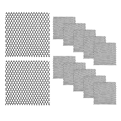 Cheese Drying Mat 12 Pcs - Plastic Cheese Making Mat - Cheese Ripening & Draining Mesh, Black, 7.87x7.87 Inches