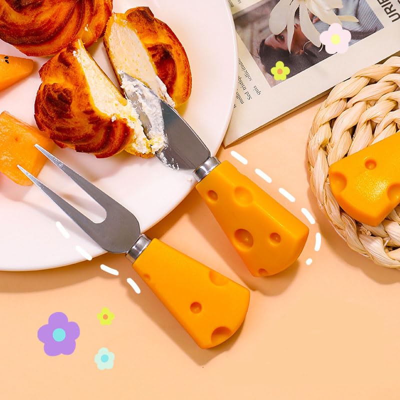 BUDOME Cheese Knife, 5 Piece Cheese Knives Set, Mini Premium Stainless Steel Cheese Knife Set, Cheese Knives for Charcuterie Board - Charcuterie Boards Accessories
