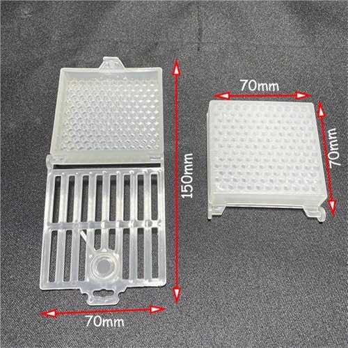 Queen Bee Cage 15Pcs Beekeeping Transport Queen Cages Bee Post Cage Transparent Box with Comb Fundation Sheet Queen Rearing Tool for Beekeeping Supplies