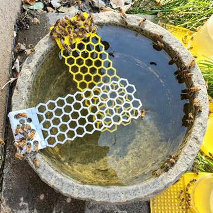 3 Pcs Floating Bee Ladder, Bees Watering Station, Butterfly Bee Waterer Feeding, Beekeeping Feeding Equipment for Prevent Insect Drowning, Beehive Watering System, Outdoor Garden Decor