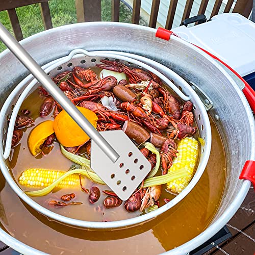 42 Inch Crawfish/Crab Boil Mixing Stir Paddle Accessories for Stockpots and Fry Pots,Stainless Steel Mash Paddle - size: 42" Stainless Steel Paddle