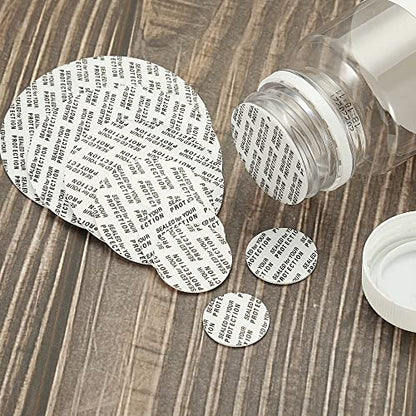 PATIKIL 51mm/2.01" Foam Lid Liner, 50Pack PS Foam Resistant Tamper Pressure Sensitive Seal for Bottle Cap Liners Seals - size: 51mm