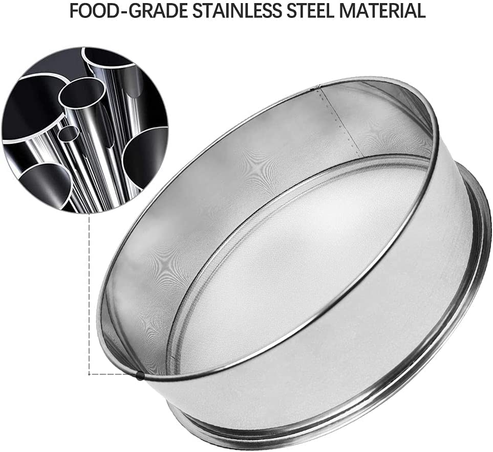 Sidasu Vibrating Sifter Mesh Screen Stainless Steel Vibrating Sieve Mesh Screen 30 Mesh for Automatic Powder Sifter Machine - size: 30 mesh