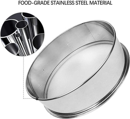 Sidasu Vibrating Sifter Mesh Screen Stainless Steel Vibrating Sieve Mesh Screen 30 Mesh for Automatic Powder Sifter Machine - size: 30 mesh