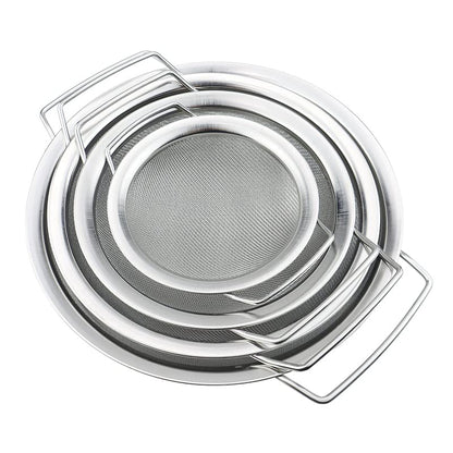 4 Packs Fine Mesh Paint Strainer 60 Mesh Stainless Steel Paint Filter Emulsion Honey Funnel Filter Paint Bucket Filter Tool Insert Strains