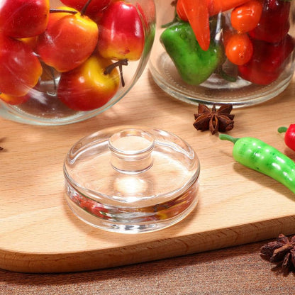 PRETYZOOM 3Pcs Fermentation Weights for Wide Mouth Jars Glass Fermenting Weights with Short Handle for Pickling and Food Storage Heavy Duty Kitchen Weights for Optimal Fermentation
