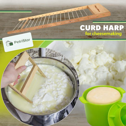 Horizontal Cheese Curd Big Cutter for Cheese Making - Harp - Curd Cutter Knife (3/4") - size: 3/4 "