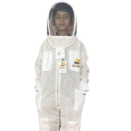 Generic Three Layer Ventilated Beekeeping Suit for Kids (Small) - size: SMALL