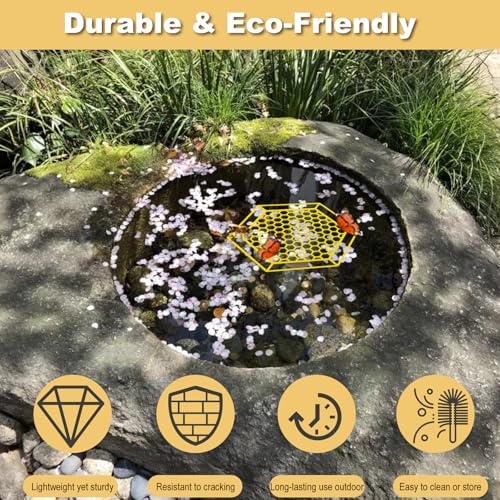 4 Pack Bee Watering Station - Floating Bee Bath & Drinking Feeder for Thirsty Pollinators, Butterfly Water Station, Outdoor Garden Bee & Butterfly Waterer