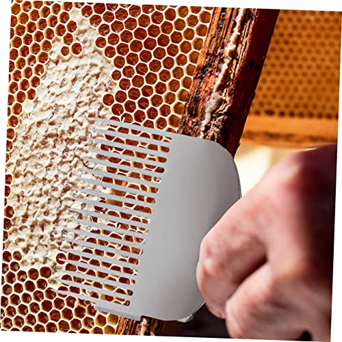 BESPORTBLE Plastic Handle Honey Scraper Tool Honeycomb Uncapping Fork for Beekeper Gifts Bee Keeping Essential