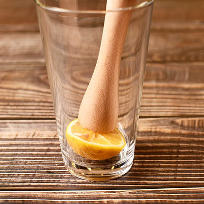 Wooden Muddler for Cocktails 10 Inch, Home and Bar Muddler for Mojitos, Fruit Drinks, Sturdy Wood, Professional Bar Tool - color: 1pack