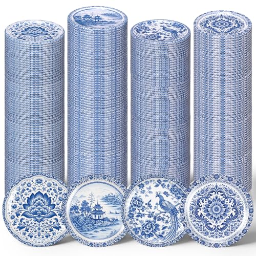120 Pack Regular Mouth Canning Lids, 4 Style 2.75'' Decorative Mason Jar Lids Rust-Resistant Tinplate Lid for Food Jam Fruits Storage Canning Supplies (Blue & White Porcelain) - color: Blue & White Porcelain, size: Regular