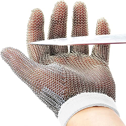 Dowellife Chainmail Glove, Cut Resistant Food Grade, Stainless Steel Mesh Metal Knife Cutting Glove for Butcher, Oyster Shucking Kitchen Mandoline Chef Slicing Fish Fillet (Small) - size: Small (Pack of 1)